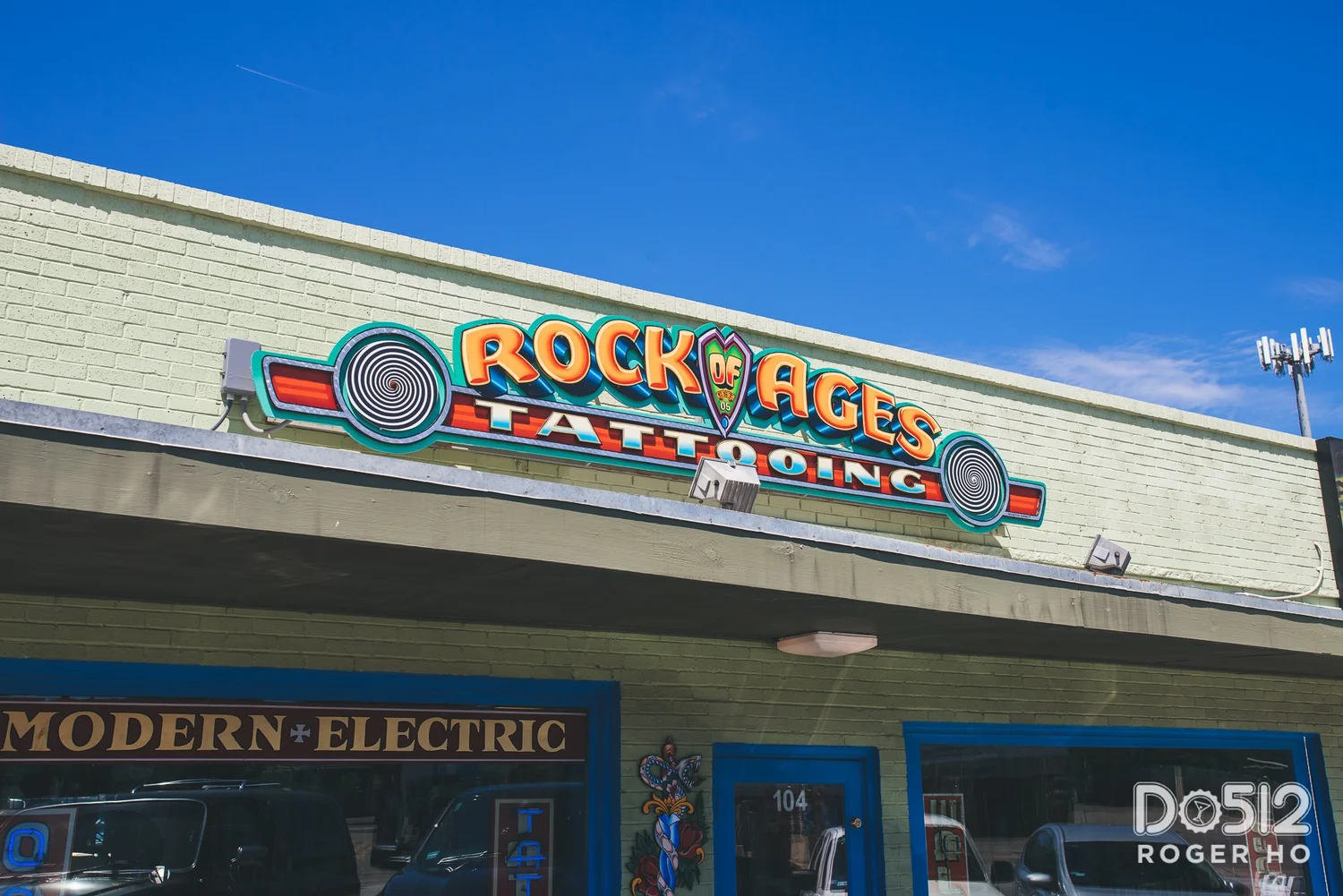 Rock of Ages Tattooing storefront on South Lamar